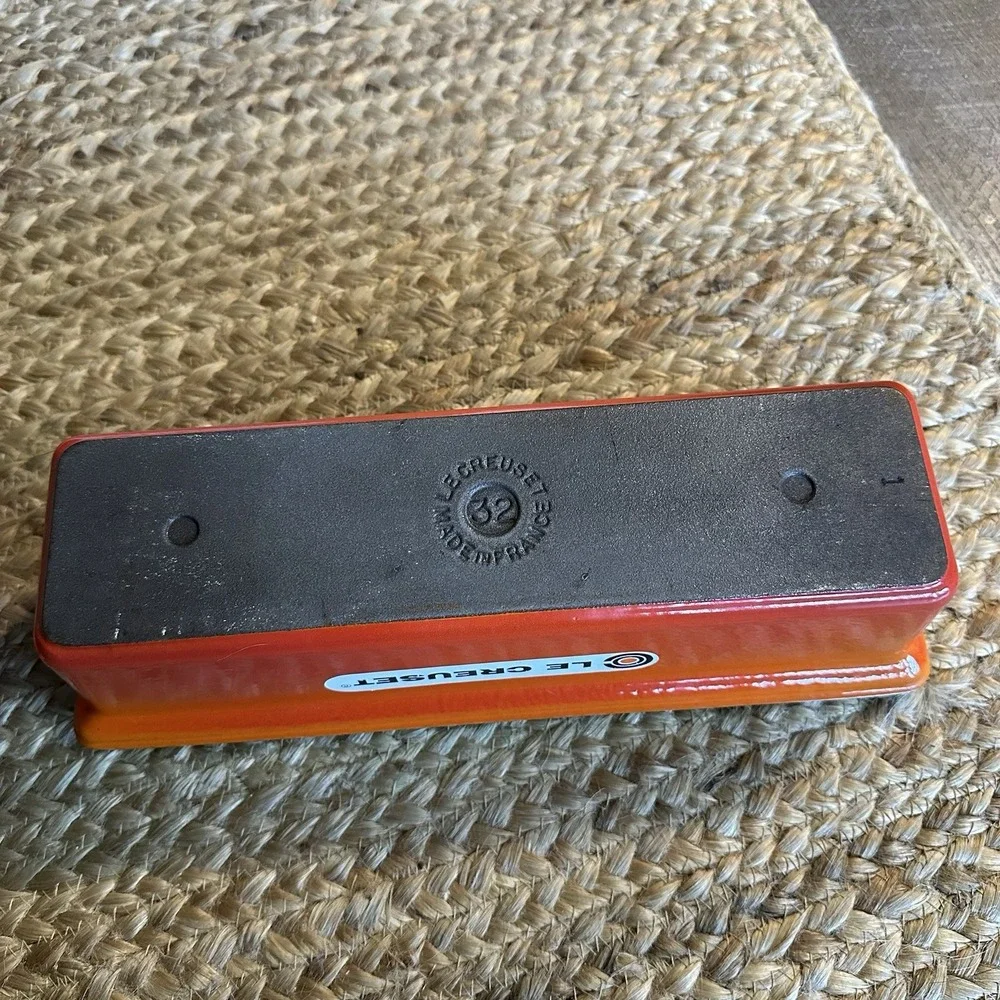 Le Creuset #32 Vintage Terrine‎ Flame Cast Iron & Enamel Loaf Pan 12